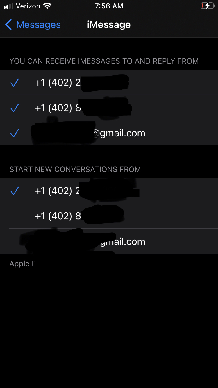 This is the messages settings 