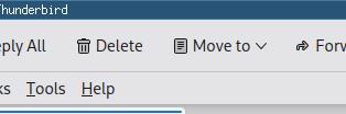 How it looks BEFORE moving a message