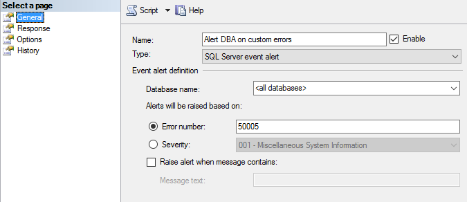 Agent Alert Setup