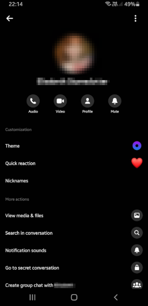 Contact profile