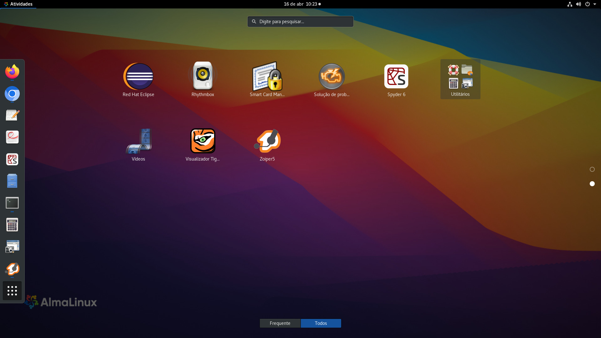 AlmaLinux 8.10 Application Grid