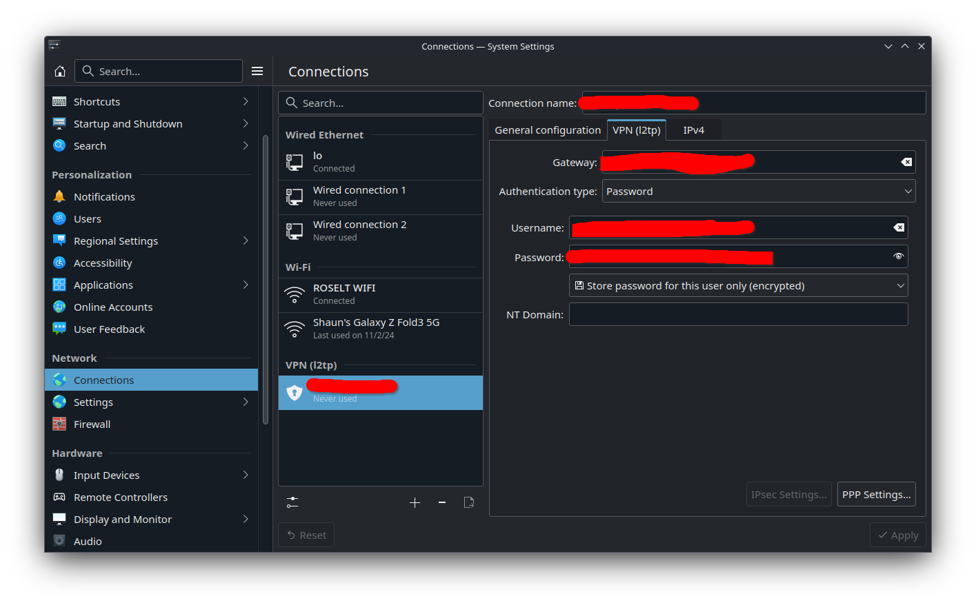 VPN (l2tp) on SteamOS
