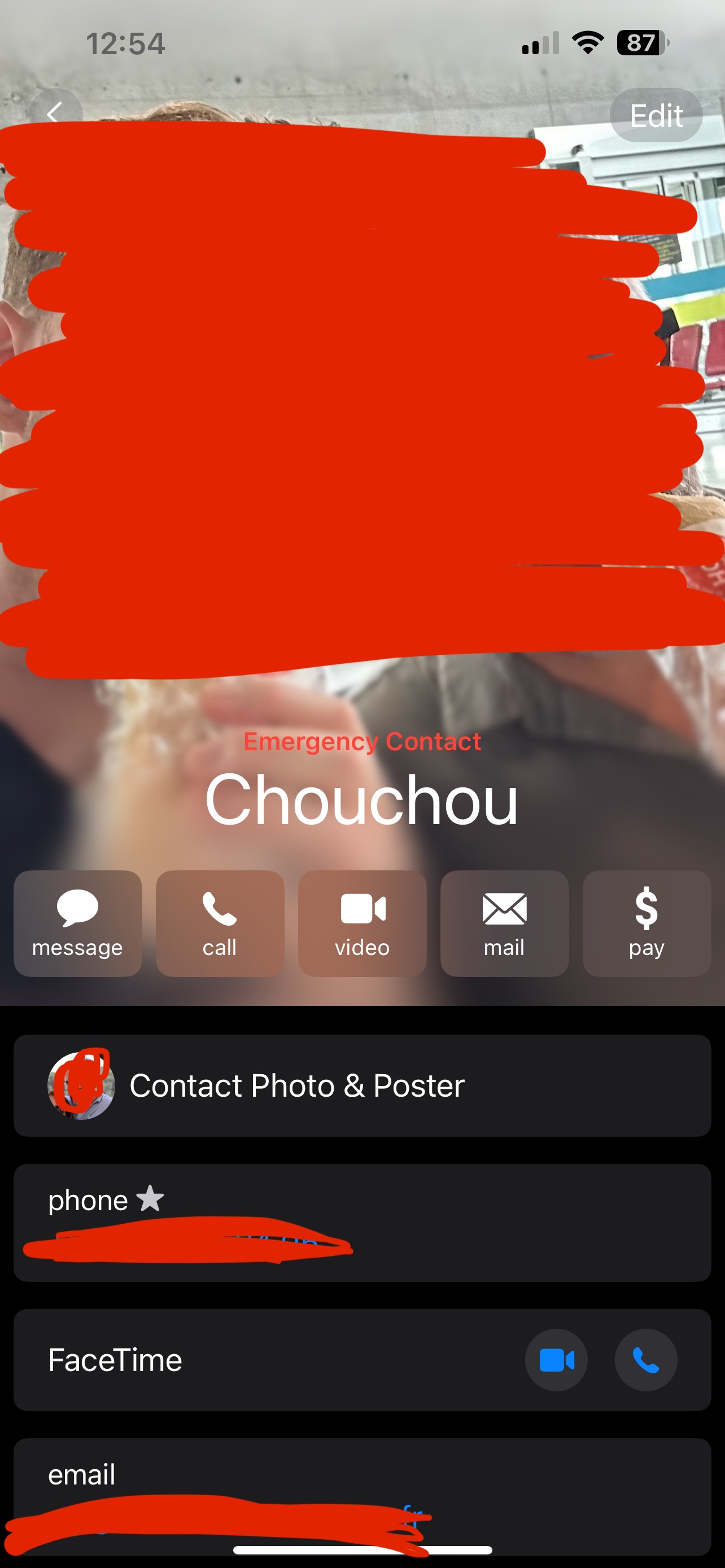 iPhone contact photo 1