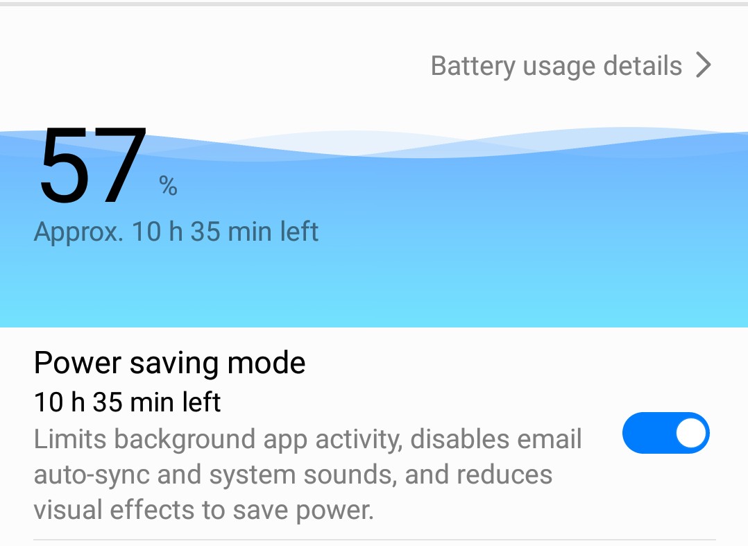 Battery saving