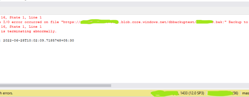 However, I am getting the following error: