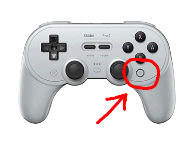 an arrow pointing to the button
