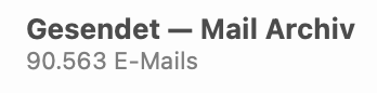 Mail Archive Apple Mail Amount