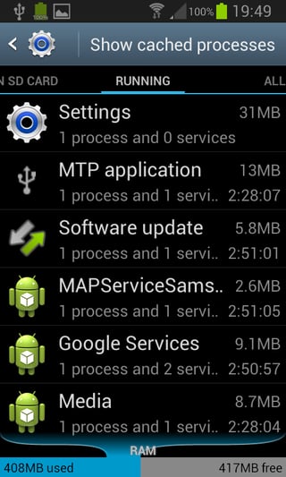 Apps Mgr - Running