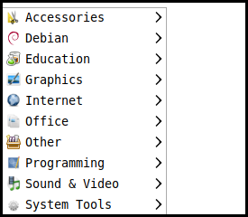 menu on my desktop