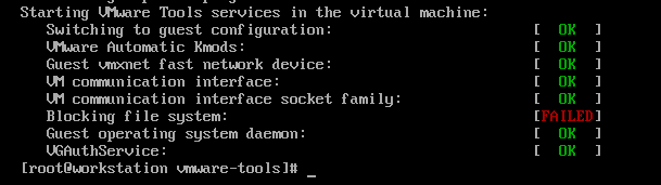 VMware Tools error
