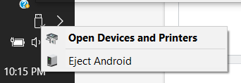 Device gets connected