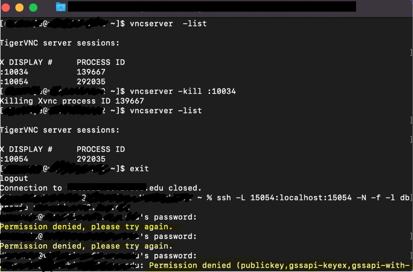 Permission denied file