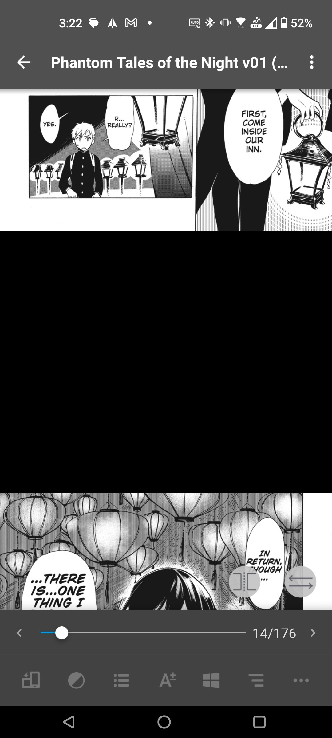 ebook with blank space between pages