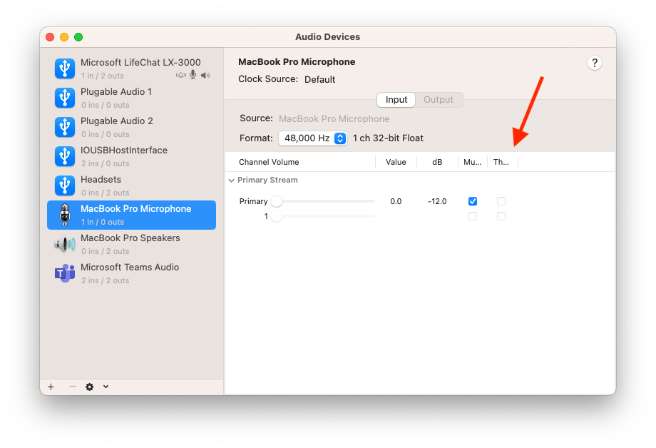Audio MIDI Setup Screenshot