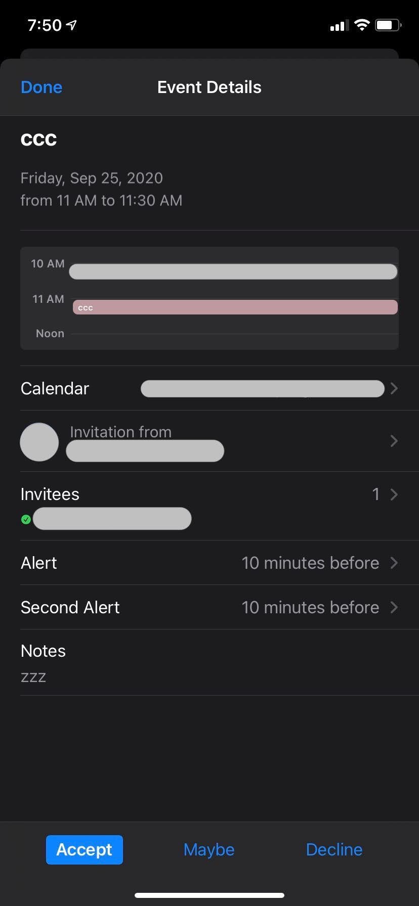 Wife's screenshot... working as expected