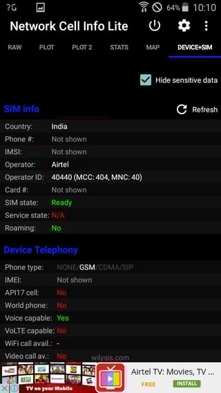 Network Cell Info
