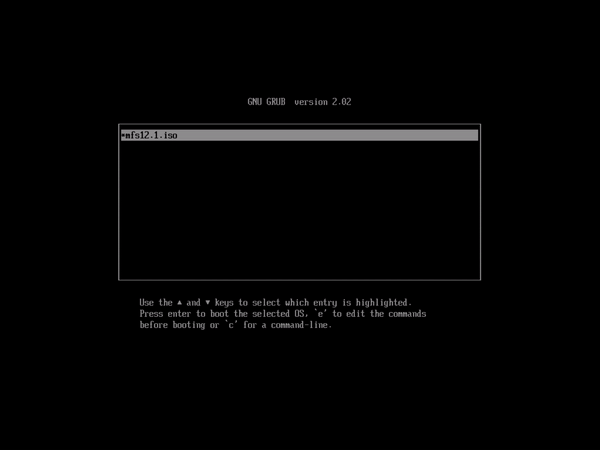 mfsBSD boot