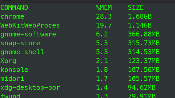 RAM USAGE