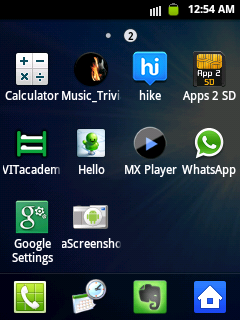 screenshot with google settings