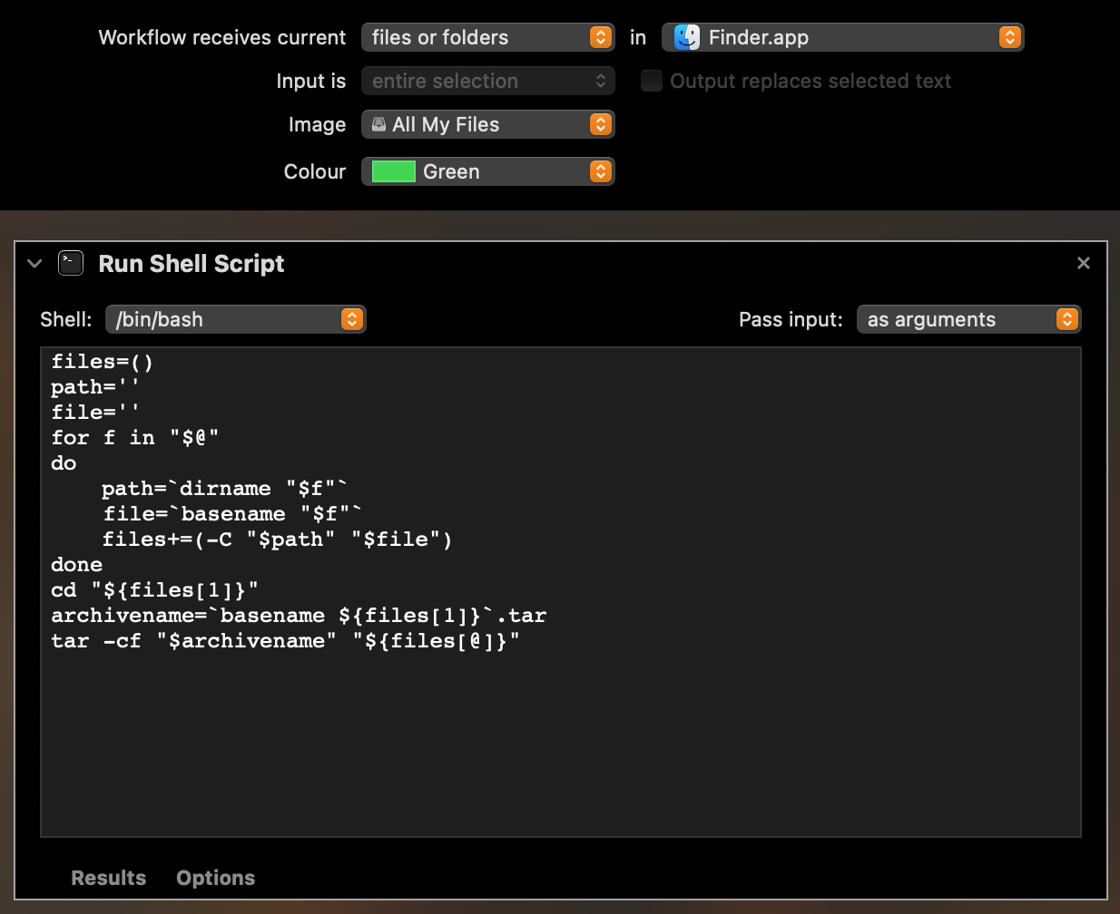 Automator script