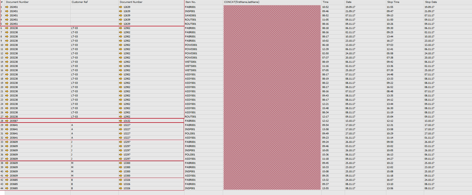 Query Results