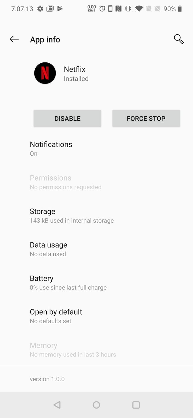 NEtflix App Info