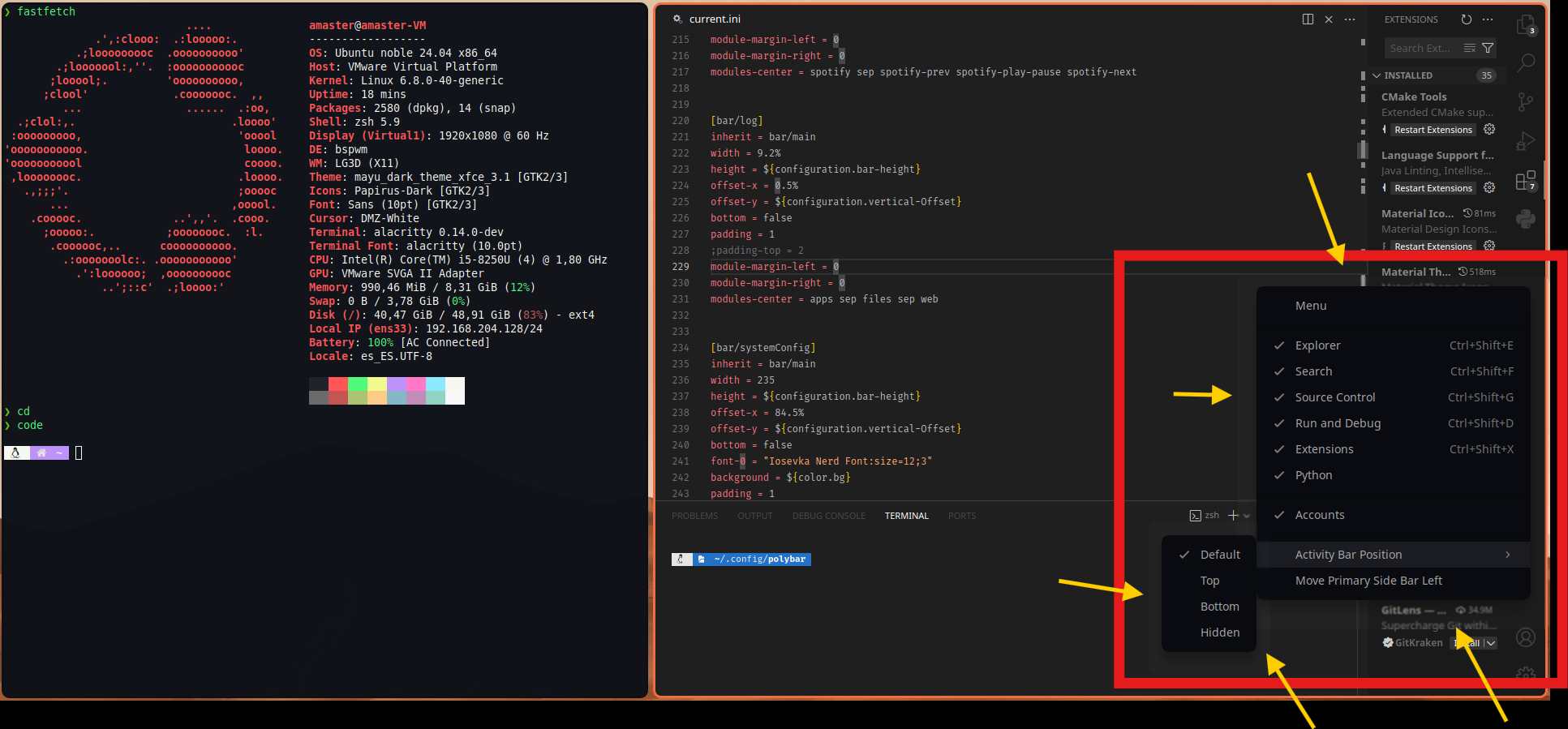 problem view